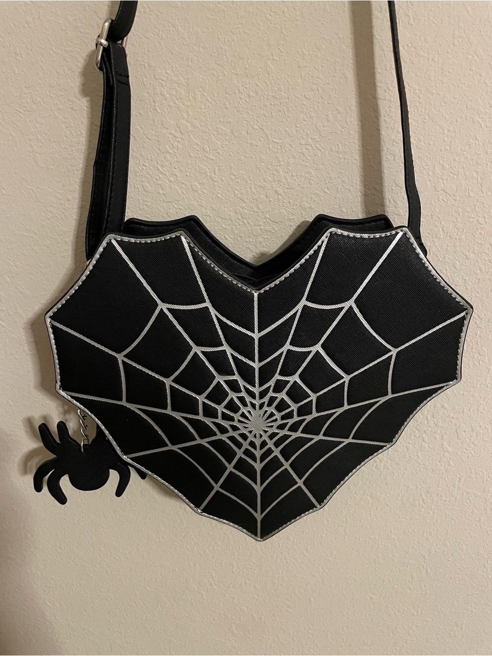 Mad Engine Spiderweb Heart Crossbody
Bag